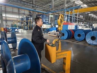 青阳县市场监管局丁桥所开展节后复工复产企业特种设备安全检查